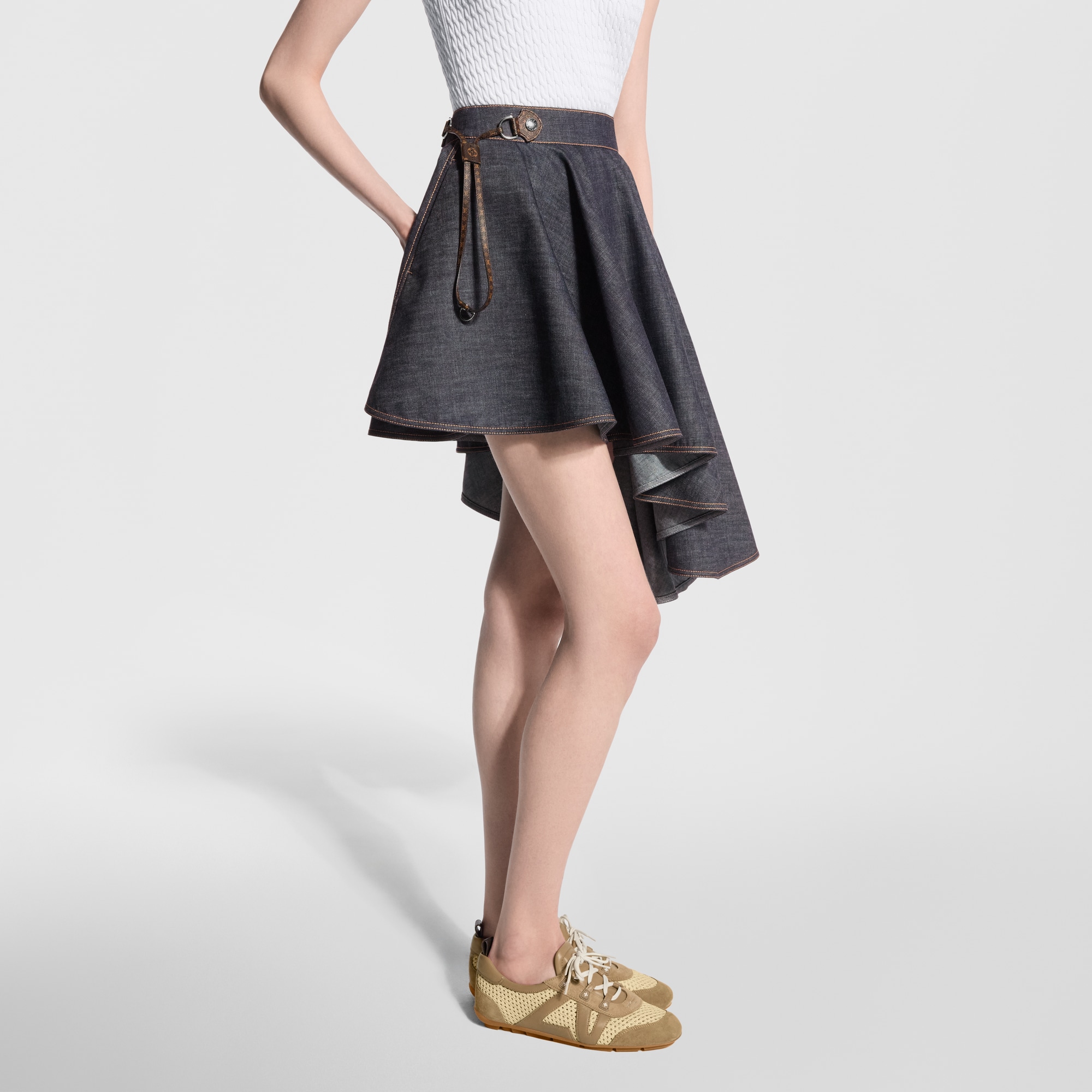 Asymmetrical Denim Skirt - Ready-to-Wear | LOUIS VUITTON